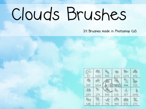 Clouds Brushes For Photoshop